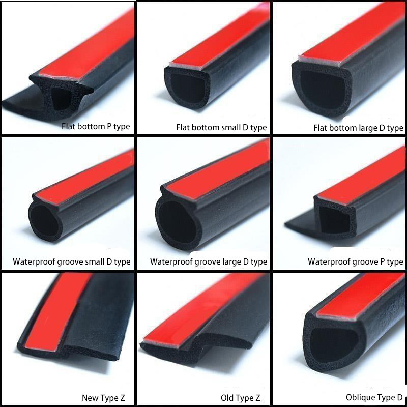 D-shape B-shape E-shape Z-shape 3m Self Adhesive Backed Weather Stripping Extrusion Epdm Foam Rubber Sealing Strip