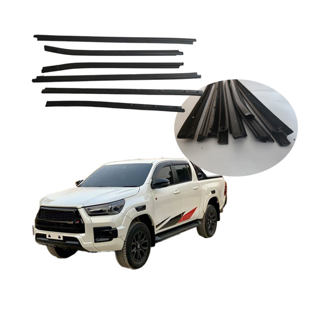 QM For Toyota-hilux 2005-2015 Front Rear Door Belt Molding Weatherstrip Kit New 68161-0k010 68162-0k010 68163-0k010 68164-0k010