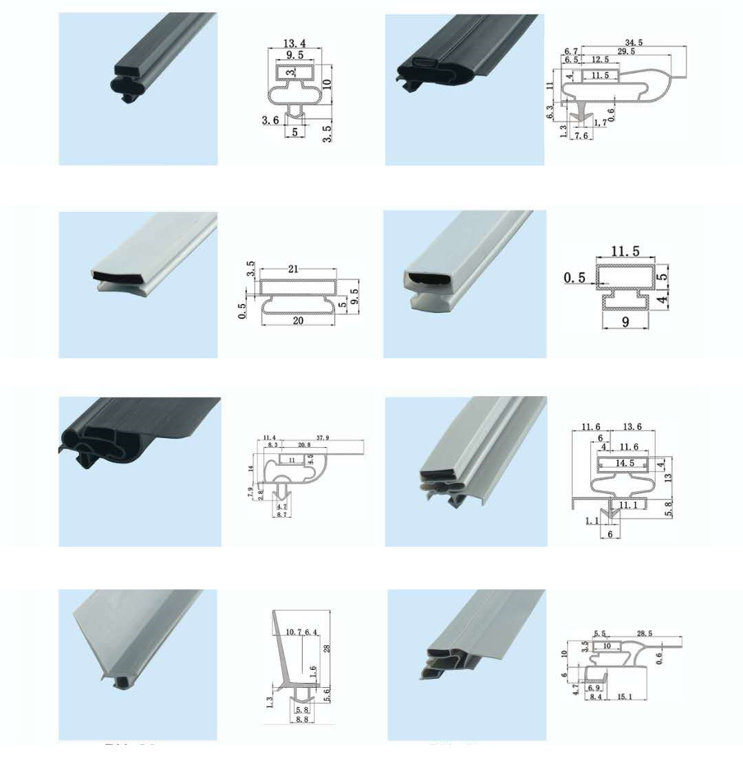 OEM refrigerator door seals factory price container door seals various model refrigerator gasket container seals inventory