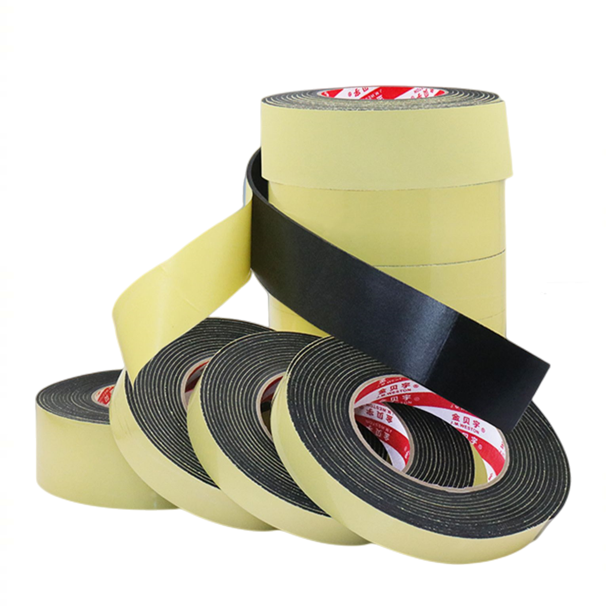 Professional standard buffer sponge double-sided foam adhesive tapes soft thermal rubber foam insulation tape for building