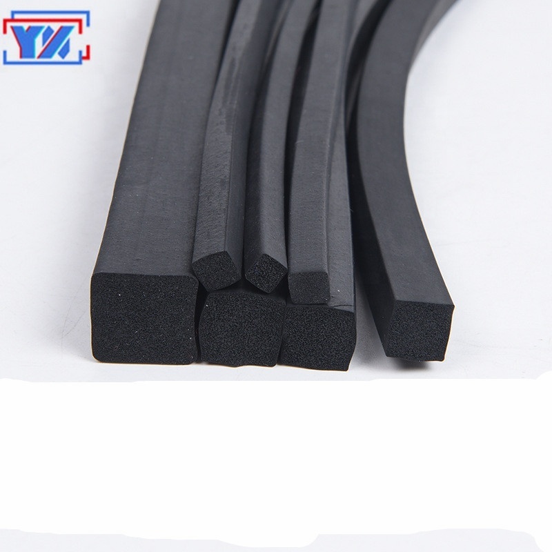 YXSY All sizes Square EPDM Rubber Foam Rubber Sponge Seal Strip