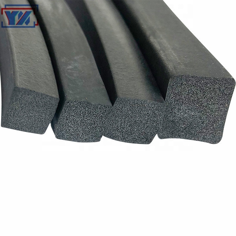 YXSY All sizes Square EPDM Rubber Foam Rubber Sponge Seal Strip