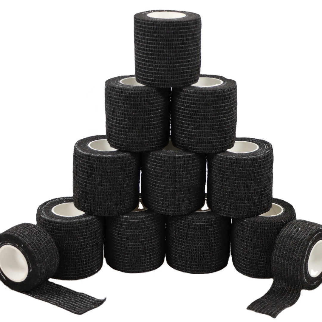 4.5m Non Woven Tattoo Solid Color Football Sock Wrap Cohesive Adhesive Bandage