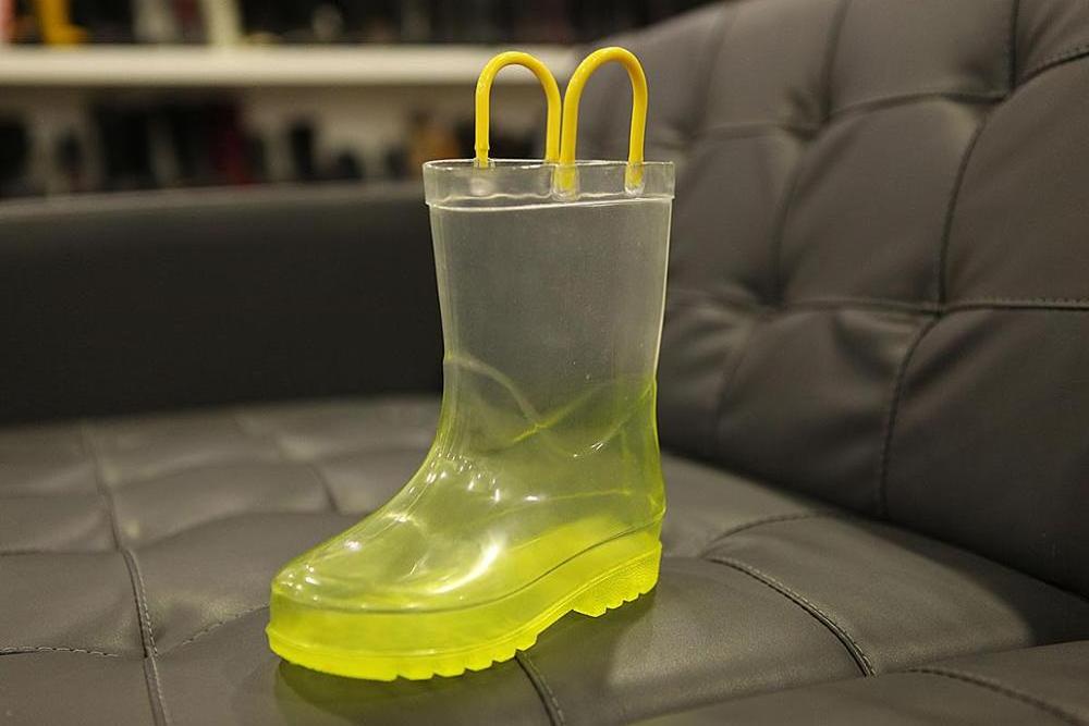 Pvc Change Color Rain Boots Waterproof Cotton Fabric Customize Shoes Men Boots Transparent Kids Girls for Children Half Boot