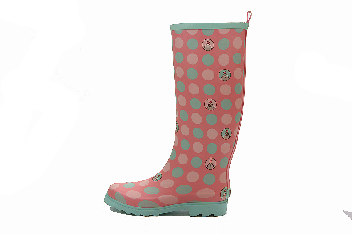 women waterproof thigh high latex rubber rain boots for lady