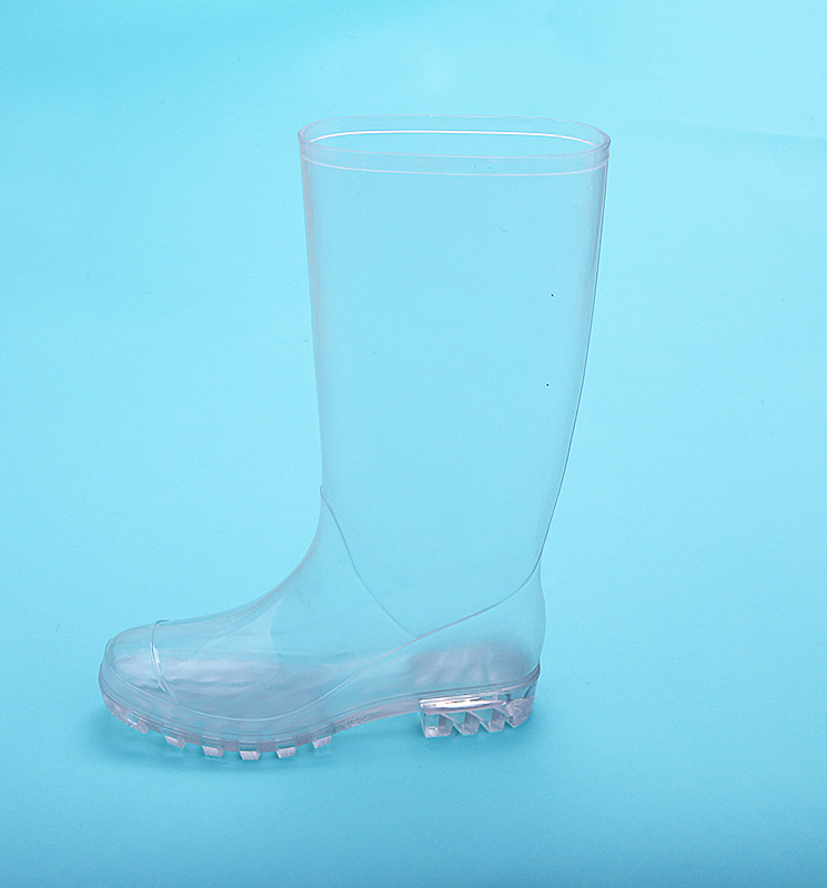 ladies waterproof shoes pvc cheap safety clear transparent fishing rain boots gum boots for women