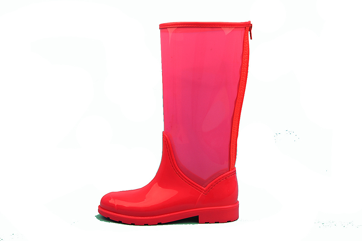 ladies waterproof shoes pvc cheap safety clear transparent fishing rain boots gum boots for women