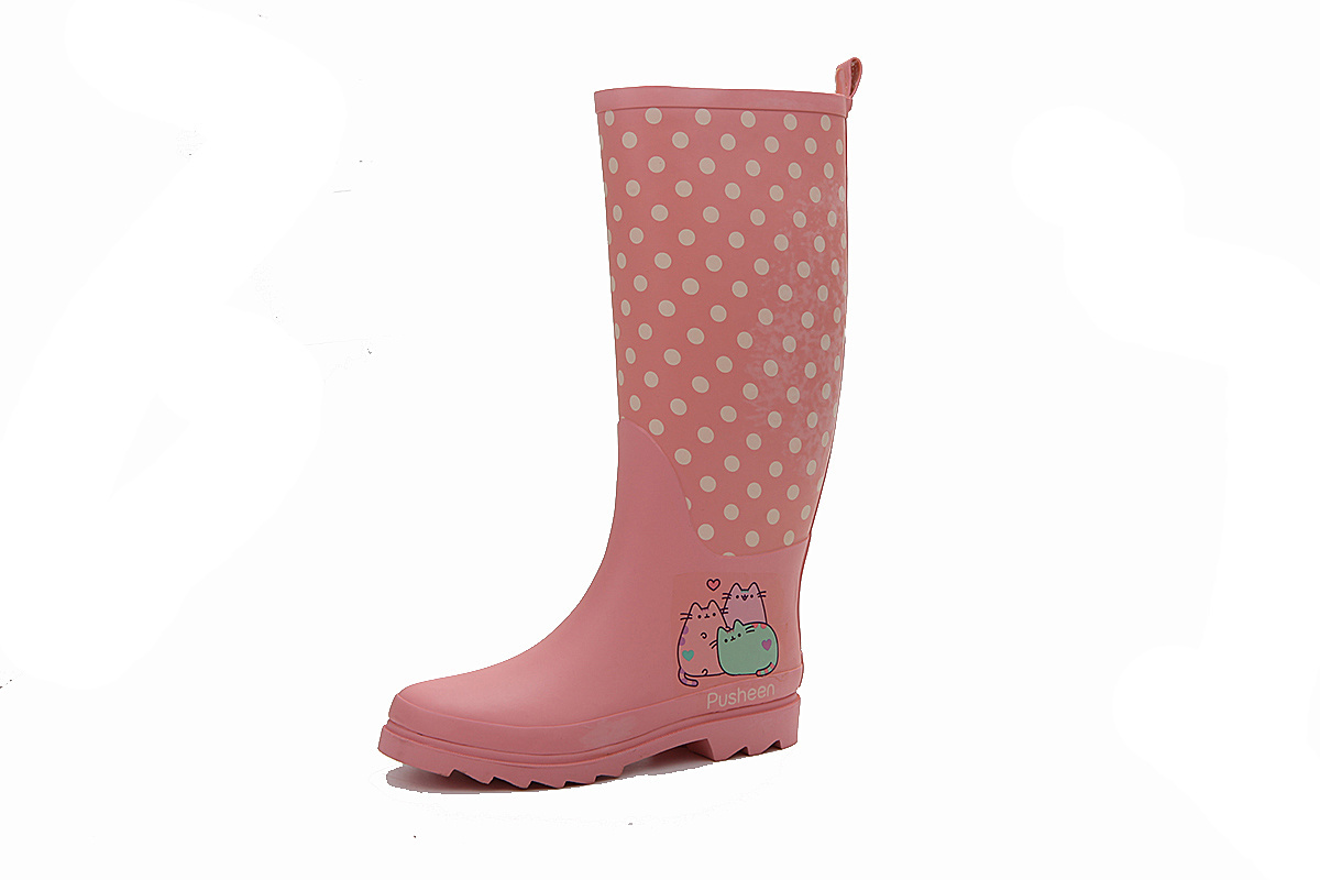 women waterproof thigh high latex rubber rain boots for lady