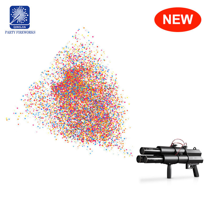 Rechargeable electric colorful paper gun confetti cannon electric