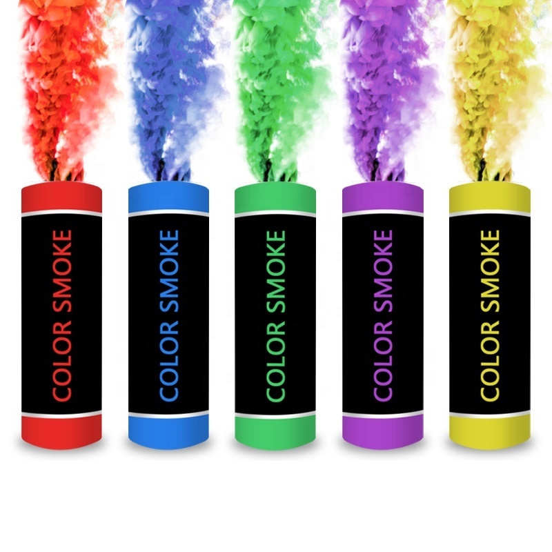 China for wedding photography color smoke grenades wire ring pull hand held smoke color bomb