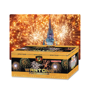 0.8"inch Space Airship wholesale Pyrotechnics salutes 100 shots cake fireworks