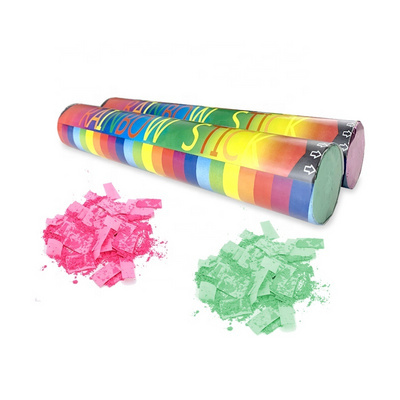 30cm gender reveal handheld compressed air party popper biodegradable confetti cannon