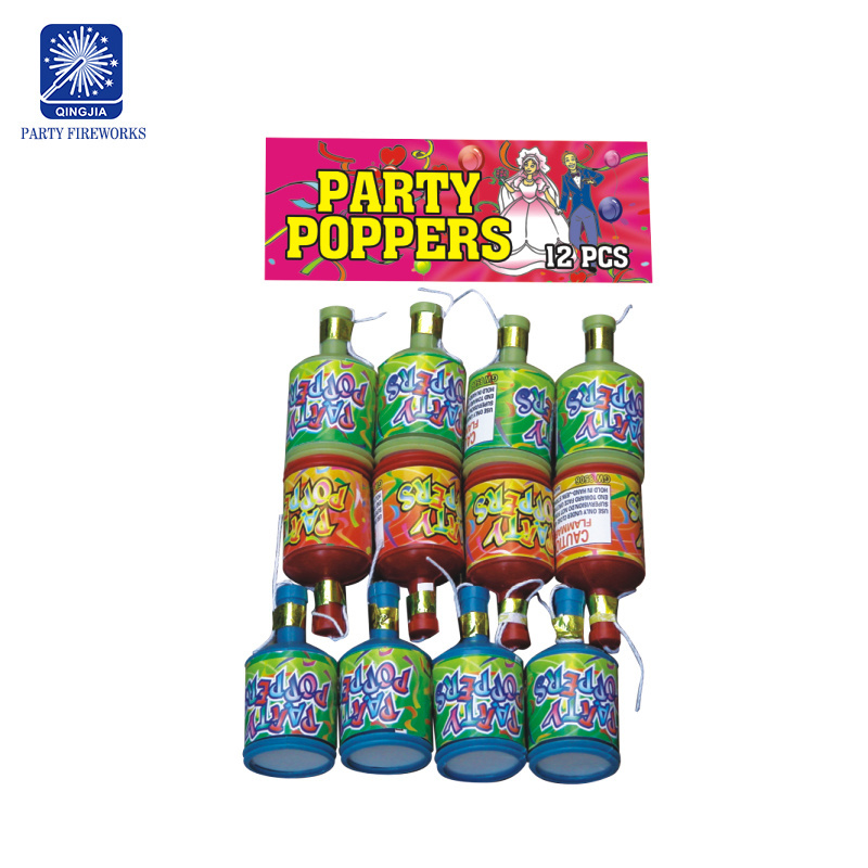 Factory wholesale fireworks Christmas wedding confetti custom champagne bottle party poppers price