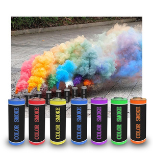 Professional Daytime Colored Smoke Bomb Fireworks Color Wire Pull Ring handheld Grenade Coloured Flare For Wedding Photography