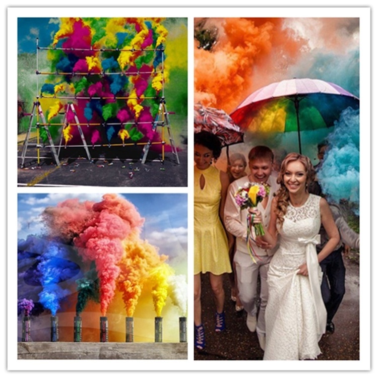 Professional multicolor smoke bomb for wedding smoke bombs photography