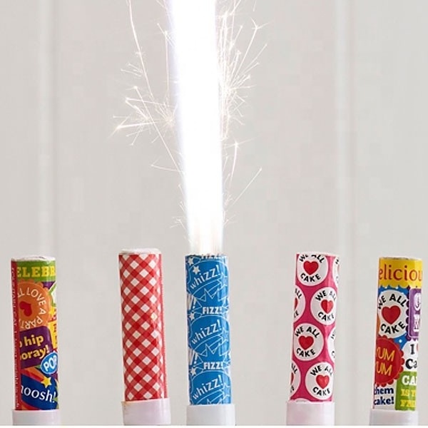 Smokeless no smell indoor firecracker birthday cake firework candle