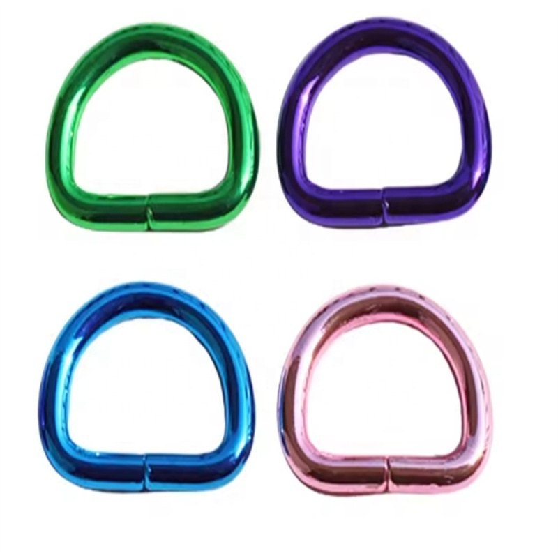 Custom color d ring buckle making belt ring metal strap D ring for bag accessory