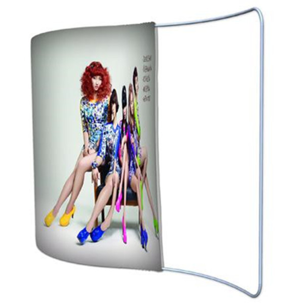 Portable Easy Setup Straight Backdrop Double Sided Backlit Trade Show Tension Fabric Tube Display