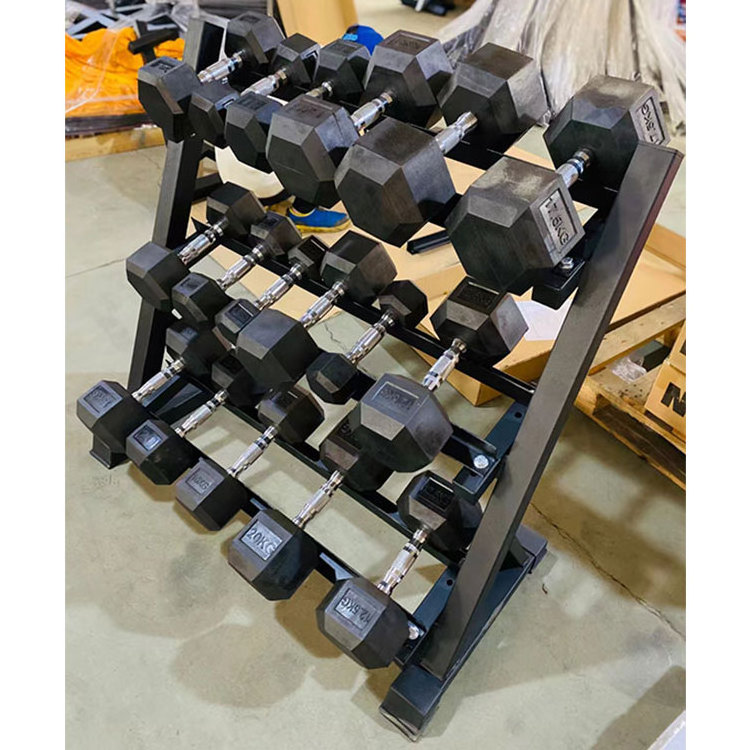 High Quality Commercial Dumbbell Rack Cylinder Vertical Dumbbell Rack Professional Dumbbell Set With Rack