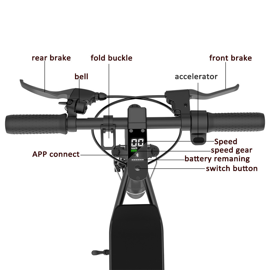 Electric Scooter Two Wheel Folding Off Road Kick Foldable Adult Dual Suspension Powerful 500W Portable 12 Inch Unisex M12 36V