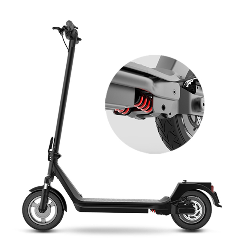 High Quality Full Suspension China Escooter Powerful Adult 500W 10 Inch Fat Tire Fast Electric Scooter Foldable