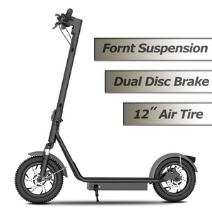 QMWHEEL M12 Long Range E-Scooter 12 Inch Fat Tire Two Wheel Aluminum Fast Electric Scooter For Adult