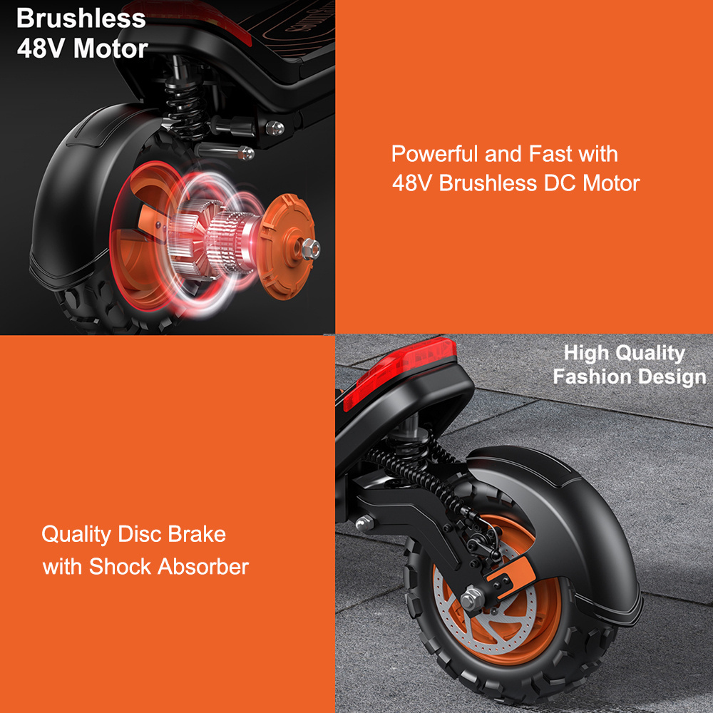 48V 15Ah 20Ah USA EU Warehouse Dual Motor Off-road E-scooter Fat Tyre Powerful 2000W Electric Scooter Adults