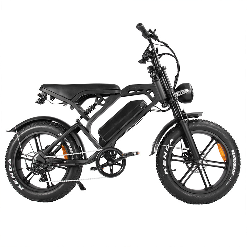 V20 1000W 750W 500W Electric Bicycle road Ebike 48V 15Ah Removable Lithium Battery 50KM mileage 4.0 ALL-terrain Fat Tire Ebike