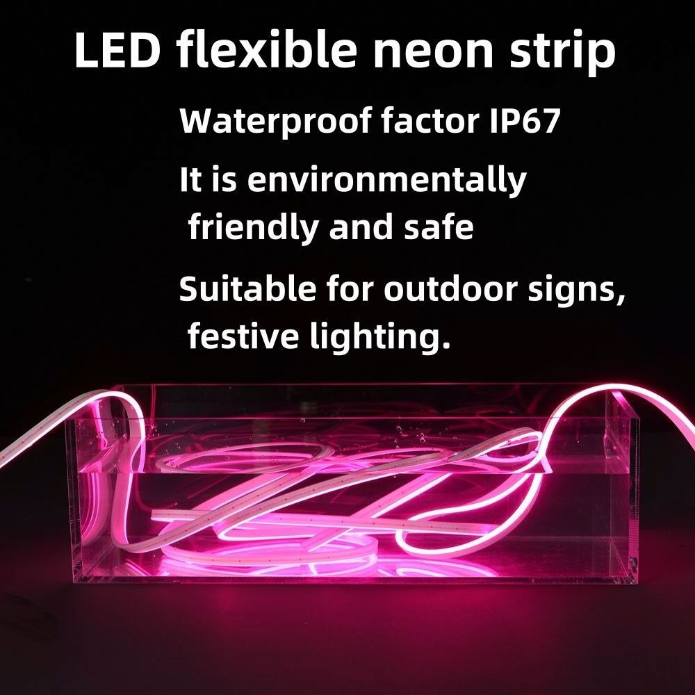 Custom Led Heart Separated 8Mm 1Cm Cut Strip 12V Tube For Neon Plastic Star With Flex Light Sign