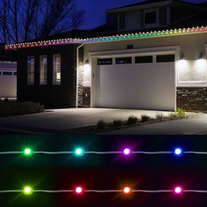 Permanent Source Outdoor Christmas Led Strip Point Light