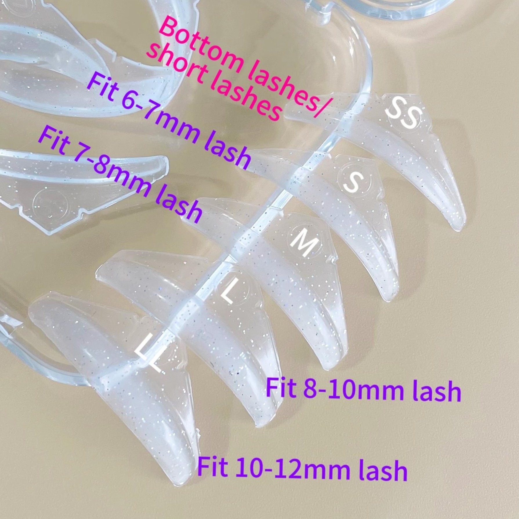 Lash Lift Pad Self-sticky Eyelash Lifting Shield No Glue Jelly Lami Lamination Roller Soft 5 Size Perm Rod Lift Curl Pad