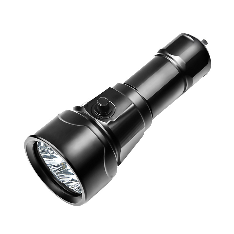 Rechargeable aluminum alloy long range 2500 lumens strong LED diving flashlight