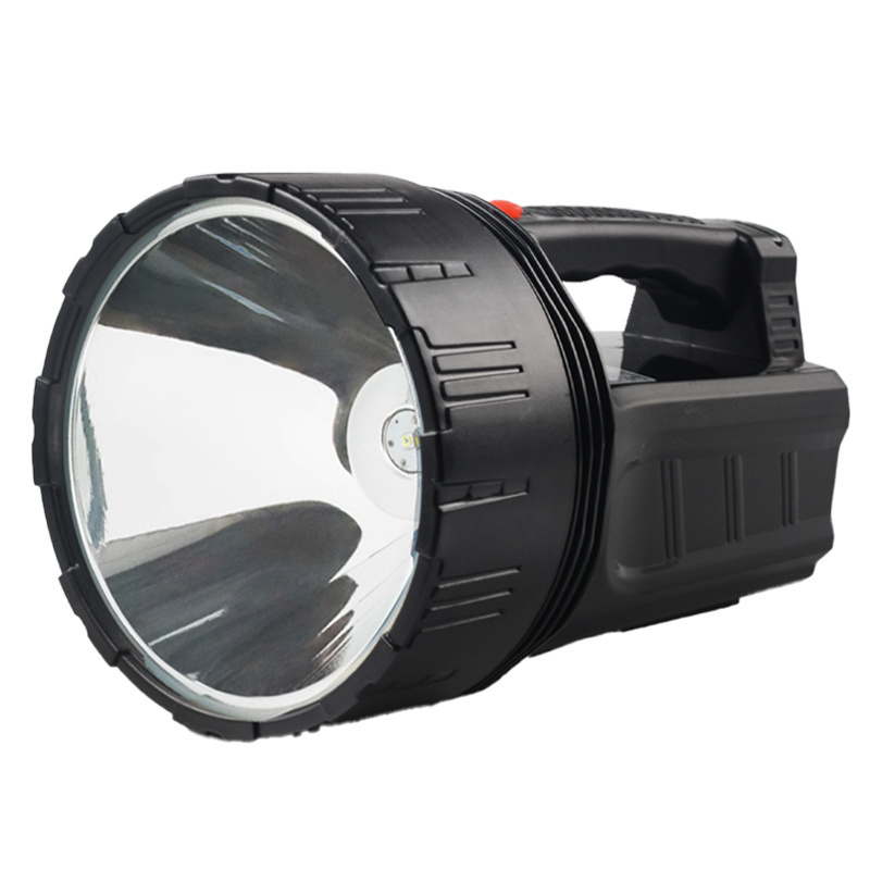 Portable LED spotlight handheld strong rechargeable dual light searchlight