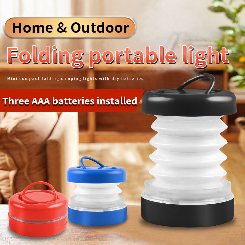 Home outdoor portable folding emergency dry battery tent light LED camping light