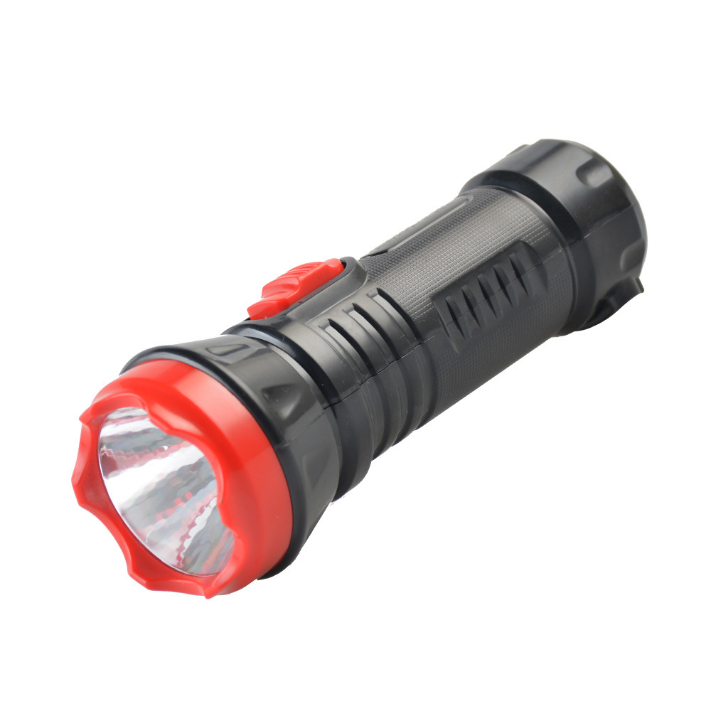 FINECOW Portable ABS led torch light built-in charging plug rechargeable 1W flashlight outdoor home emergency LED flashlight