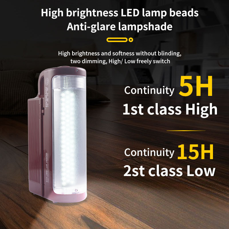 WASING  60led high power strong light household emergency light, camping tent rechargeable led waterproof emergency light