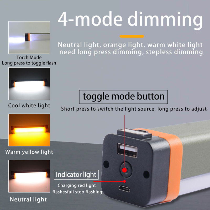 Portable rechargeable USB emergency light multi-functional outdoor mosquito repellent light waterproof LED camping light