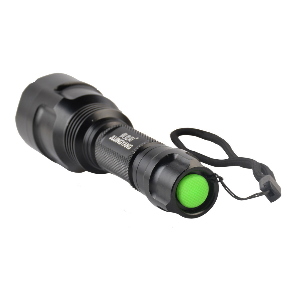 lithium battery rechargeable camping flashlight, handheld LED hunting performance powerful flashlight