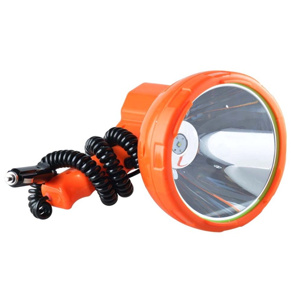 Super bright LED searchlight high power 100W waterproof flashlight connected to 12V car marine 50W searchlight