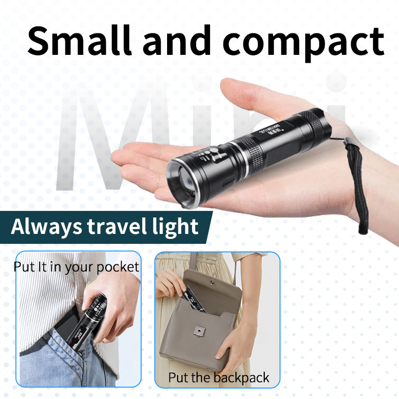 rechargeable tactical high power torch 18650 LED flashlight