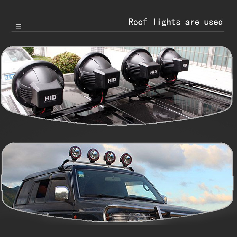 External 12V high power 7-inch strong light portable car long-range shooting HID car searchlight