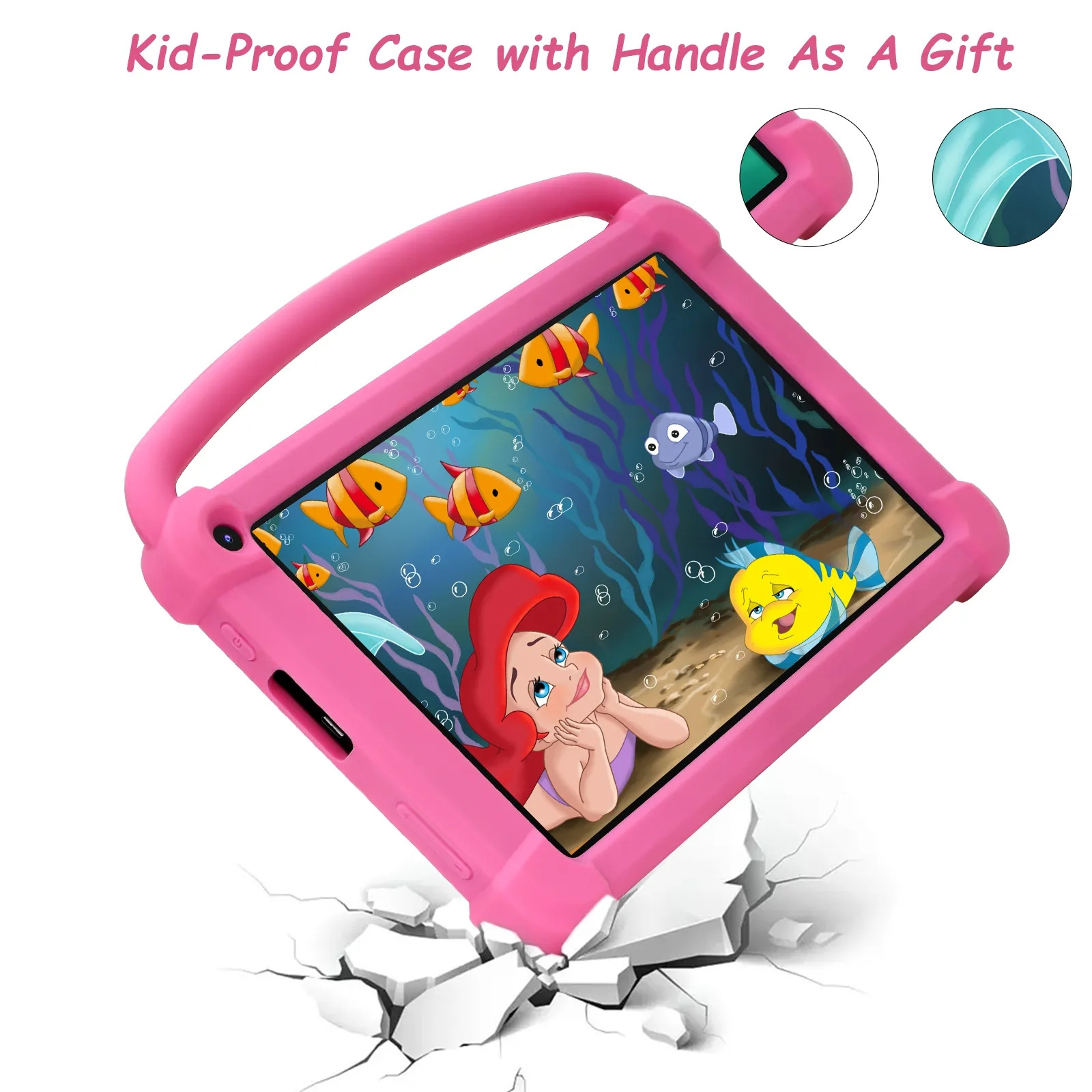 7 inch Android Kids Tablet 2800mah 1GB 16GBROM WIFI Quad Core Android 10 tablet pc with tablet covers cases