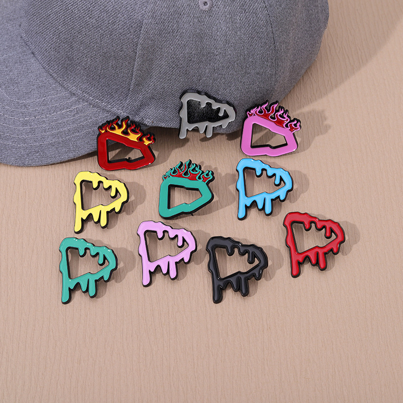 Wholesale Customized Metal Hard Enamel Pins And Hats Cool Decoration Mexican Custom Hat Pin Border Diamond Frame Pin