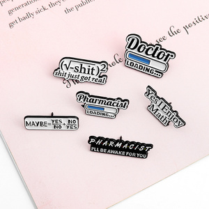 Math Science Enamel Pin Custom Chemistry Pharmacist Equation Brooch Bag Pin Concise Badge Metal Gift Crafts for Teacher Students