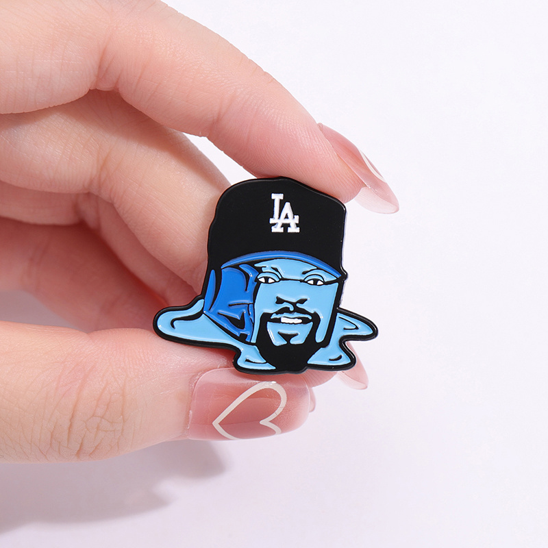 Hip Hop Kpop Man Character Enamel Pins Mini MOQ Cool Fashion Shirt Collar Pin Jackets Hat Brooches Lapel Badge