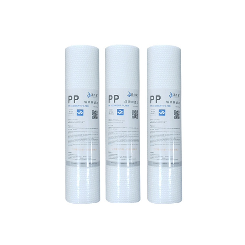 5 Micron 10 Inch PP Sediment Water Filters For Water Treatment Spun Filter PP Melt Blown Cartridge Sediment Filters