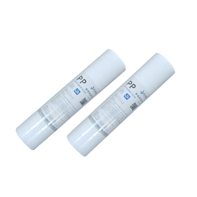 5 Micron 10 Inch PP Sediment Water Filters For Water Treatment Spun Filter PP Melt Blown Cartridge Sediment Filters