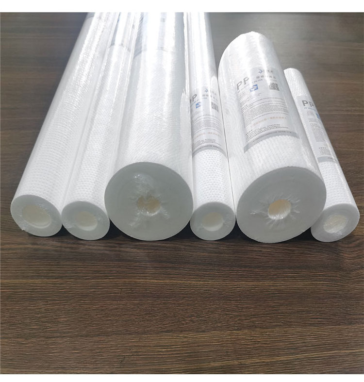 20 Inch 1 Micron 5 Micron PP Sediment Filter Meltblown Cartridge for Pre-filtration in Water Treatment Plants