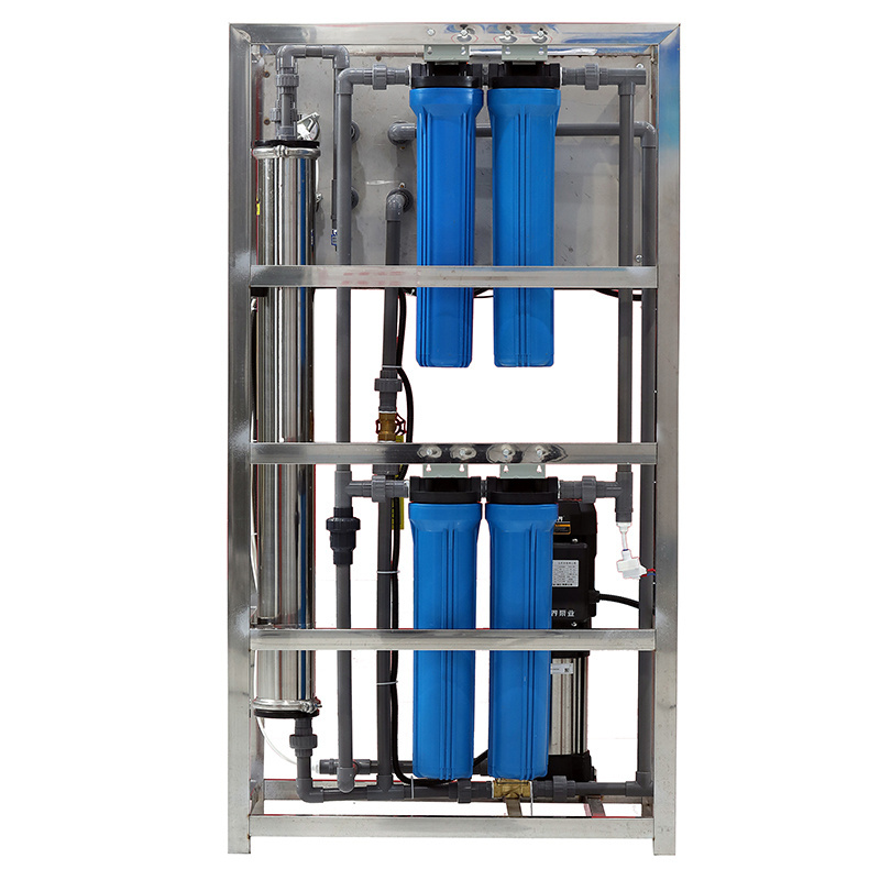 Small Factory Water Treatment Equipment Groundwater Well Water Reverse Osmosis Machinery RO Filter Mineral Water Making Machine