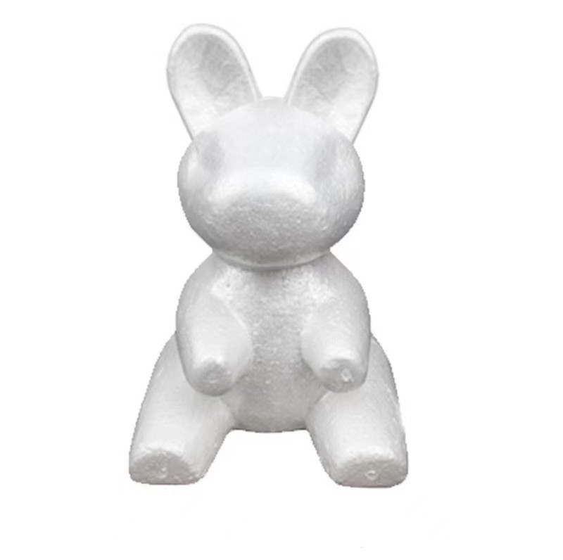 Diy foam rabbits Styrofoam bears dogs bunnies unicorns model to make rose rabbits rose bunny for Thanksgiving gift